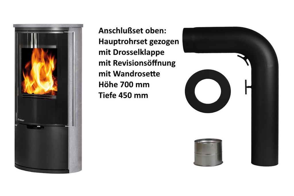 Ember Kamin E-14 VG Vollglastür