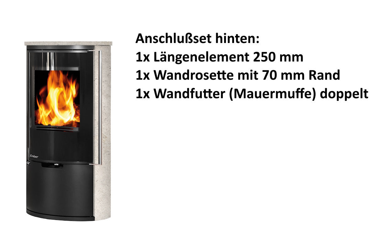 Ember Kamin E-14 VG Vollglastür