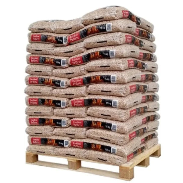 WOODSTOCK Holzpellets ENplus A1 3150kg 3 Paletten Nadelholz